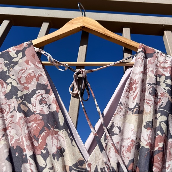 ⬇️ONETHELAND(True Bohemian)NWTWomen’s Long Dress S Greyish/Brown Pinkish Family - Picture 7 of 12